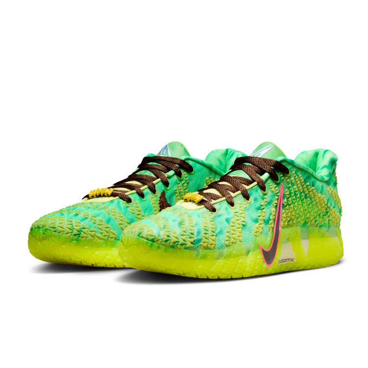 シューズ(男性用) NIKE JA3 HALLOWEEN 27cm Spooky Season Basketball Shoes Nike Ja 3 Spooky Season Lt Lemon Twist-Black-Hemp