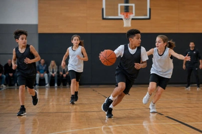 card Zapatillas de baloncesto para niños: cómo elegir talla, agarre y sujeción